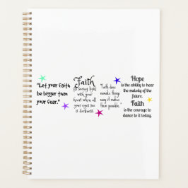 Inspirerend uitspraken over geloof en hoop planner