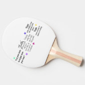 Inspirerend uitspraken over geloof en hoop tafeltennisbatje (Zijkant)