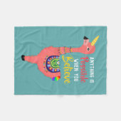 Inspirerend Unicorn Flamingo Llama gelooft Quote Fleece Deken (Voorkant (Horizontaal))