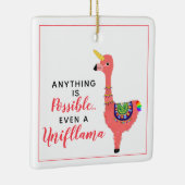 Inspirerend Unicorn Flamingo Llama Unifllama Keramisch Ornament (Rechts)