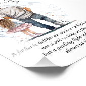 Inspirerend vader en dochter Waterverf ontwerp Foto Afdruk (Hoek)