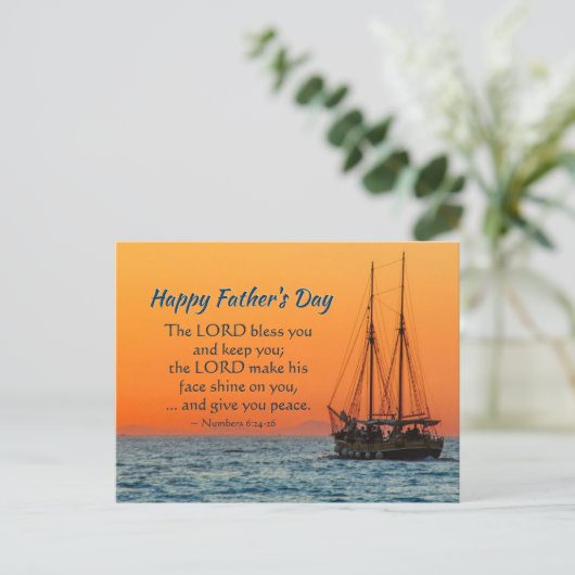 Inspirerend Vaderdag, de Heer... Briefkaart (Staand voorkant)