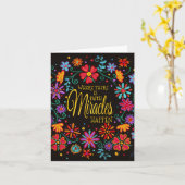 Inspirerend van de kleurrijke flora "Miracles Happ Kaart (Gele Bloem)