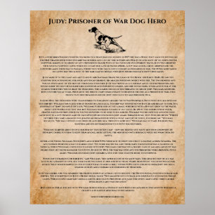 Inspirerend van de Tweede Wereldoorlog Dog Hero Poster