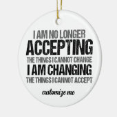 Inspirerend van politieke activist: Kerstmis Keramisch Ornament (Links)