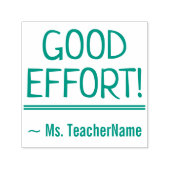 Inspirerend "VEEL MOEITE!" Instructeur Rubber Stam Zelfinktende Stempel (Design)