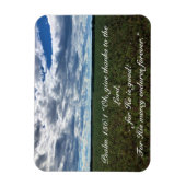 Inspirerend veld "Bedankt geven" katoenveld Magneet (Verticaal)