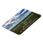 Inspirerend veld "Bedankt geven" katoenveld Magneet (Linkerzijde)