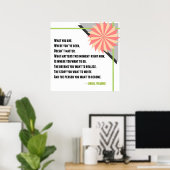 Inspirerend verandering Lyrisch resterend Poster (Thuiskantoor)