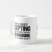 Inspirerend verandering noteert koffie-Mok Koffiemok (Voorkant links)