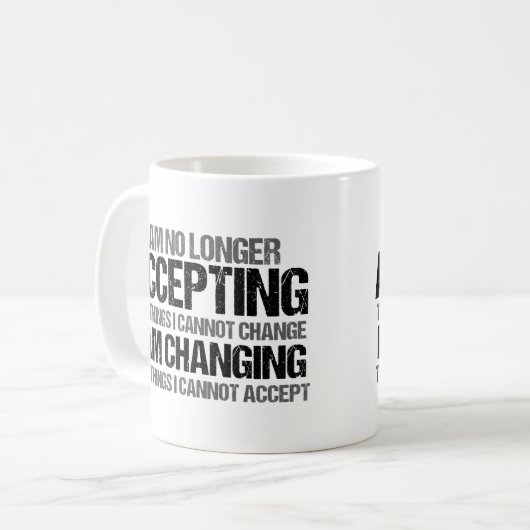 Inspirerend verandering noteert koffie-Mok Koffiemok (Voorkant links)