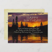 Inspirerend verjaardag, eer en vrede voor u briefkaart (Voorkant / Achterkant)