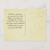 Inspirerend verjaardag, eer en vrede voor u briefkaart (Achterkant)
