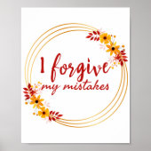 inspirerend verklaringen over zelfaanvaarding poster (Voorkant)