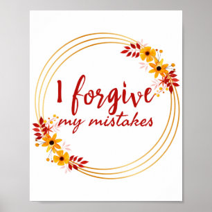 inspirerend verklaringen over zelfaanvaarding poster