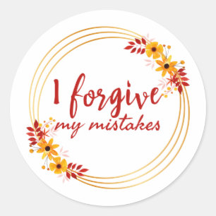 inspirerend verklaringen over zelfaanvaarding ronde sticker