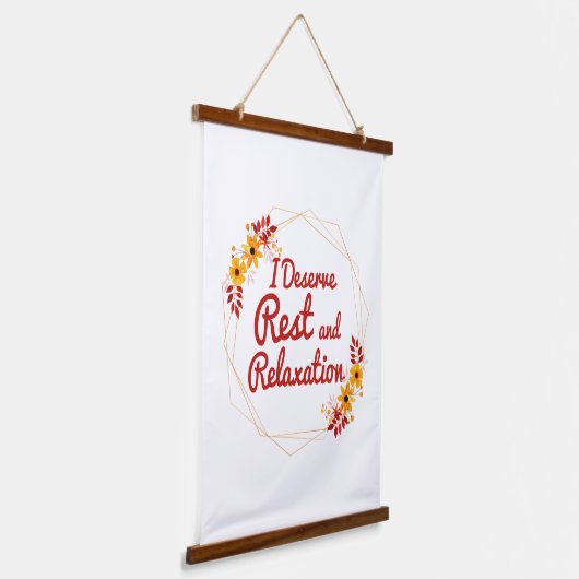 inspirerend verklaringen voor zelfaanvaarding hangend wandkleed (Gebogen)