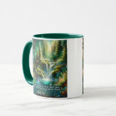 Inspirerend Vers Romeinen 8:2 Boswatervallen Mok (Voorkant links)