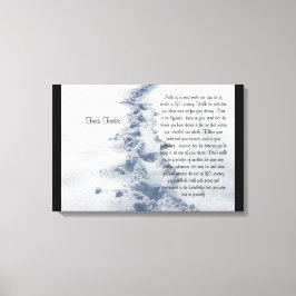 Inspirerend verse Tracks Canvas Afdruk