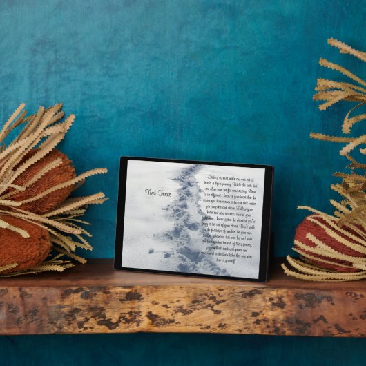 Inspirerend verse Tracks Fotoplaat (Zijkant)