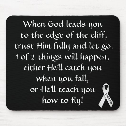 Inspirerend versie voor kankeroverlevende muizepad muismat (Voorkant)