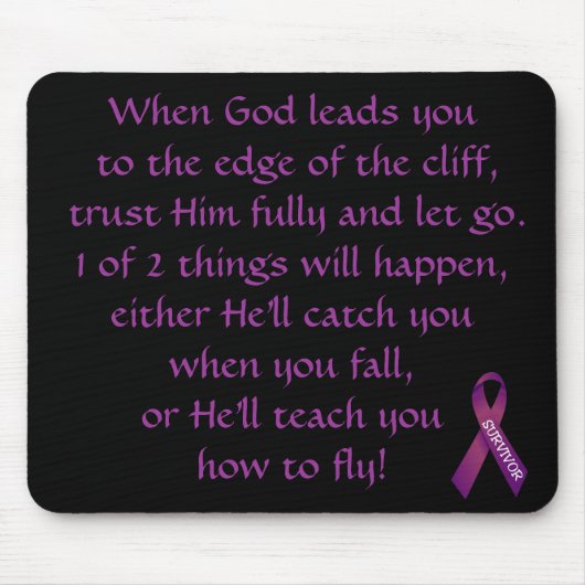 Inspirerend versie voor kankeroverlevende muizepad muismat (Voorkant)