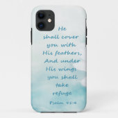 Inspirerend versterkende psalm 91:4 onder zijn vle Case-Mate iPhone case (Achterkant)