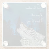 Inspirerend Vertrouw op het Wisdom van je soep Glazen Onderzetter (Achterkant)