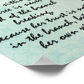 Inspirerend Vertrouw op uw eigen Citaat van Wingen Poster (Hoek)