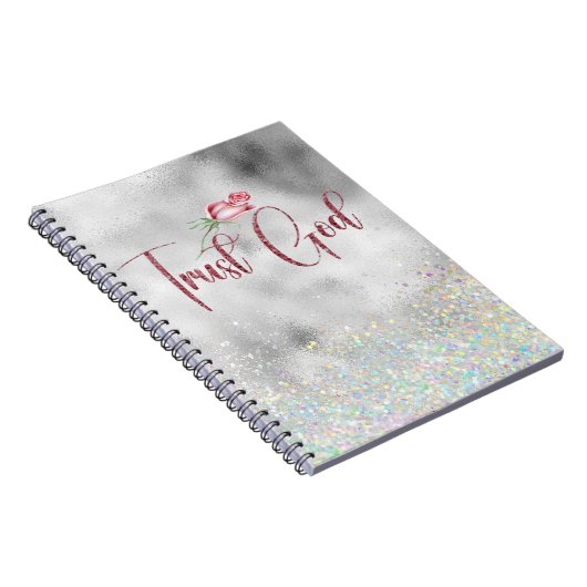 Inspirerend Vertrouwen God Quote Notitieboek (Rechterzijde)