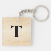 Inspirerend verzen 2Timotheüs 1:7 Aangepaste monog Sleutelhanger (Achterkant)