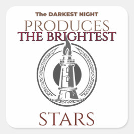 Inspirerend Vierkante Sticker