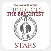 Inspirerend Vierkante Sticker (Voorkant)