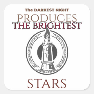 Inspirerend Vierkante Sticker