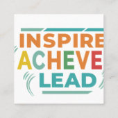 Inspirerend Vierkante Visitekaartje (Achterkant)