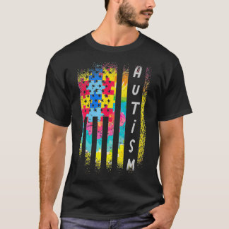 Inspirerend vlag Autisme Puzzle T-shirt