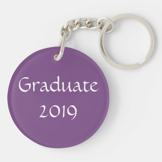 Inspirerend vlinder aangepast bericht sleutelhanger (Achterkant)