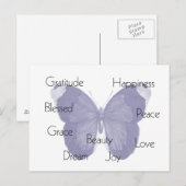 Inspirerend Vlinder Briefkaart (Voorkant / Achterkant)