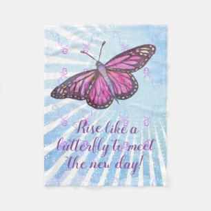 Inspirerend vlinder houdt je arm fleece deken