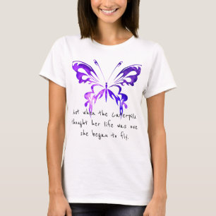 Inspirerend vlinder t-shirt
