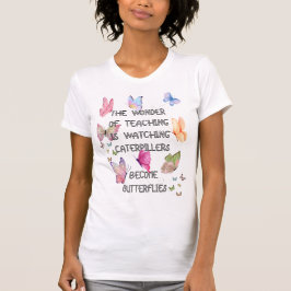 Inspirerend vlinder T Shirt cadeau voor docenten