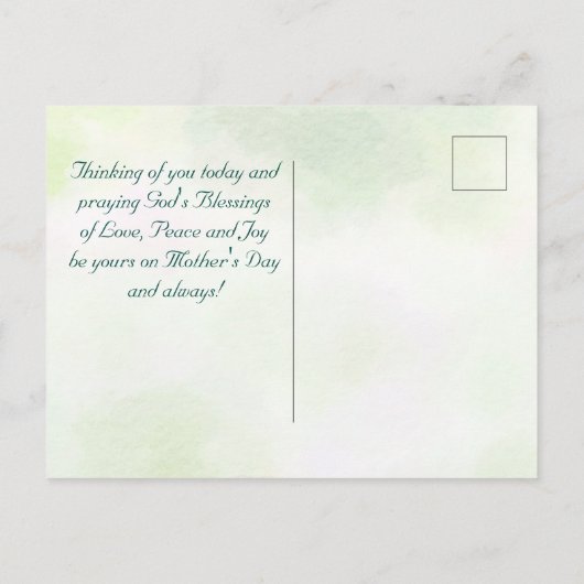 Inspirerend vogelpsalm 118:24 Bloemen Briefkaart (Achterkant)