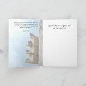 Inspirerend vogelWenskaart Kaart (Binnen)