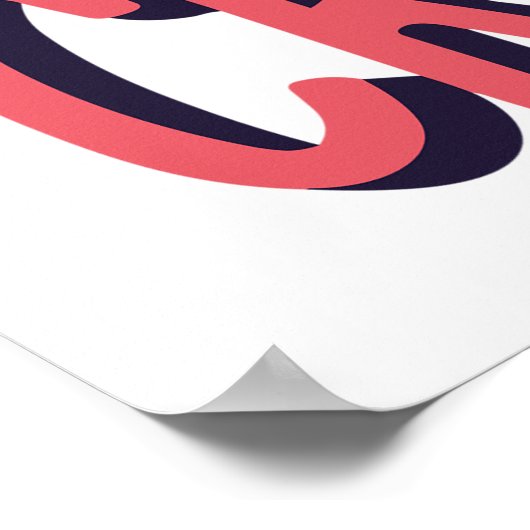 Inspirerend Volg je hartcitaat Poster (Hoek)