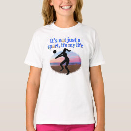 INSPIREREND VOLLEYBALL IS MIJN LIFE-ONTWERP T-SHIRT