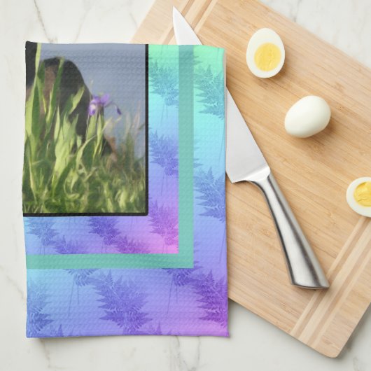 Inspirerend voor binnenvrede theedoek (Quarter Fold)