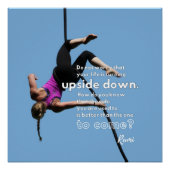 Inspirerend voor op handen zijnde verandering perfect poster (Voorkant)