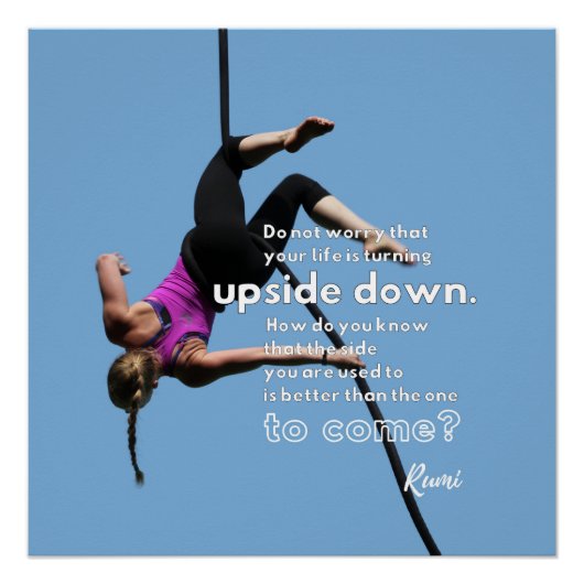 Inspirerend voor op handen zijnde verandering perfect poster (Voorkant)