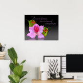 Inspirerend voor orchidee bloemenfotografie poster (Thuiskantoor)
