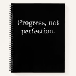 Inspirerend Voortgang Quote Black Journal Notitieboek